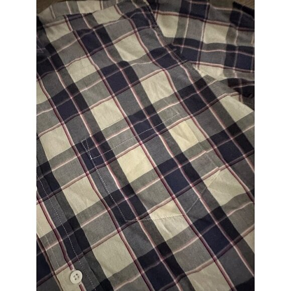 BLUE Saks Fifth Avenue Mens Button Down Collared Shirt Size XXL - Picture 6 of 7